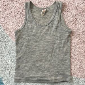 Gray Children’s Merino Wool Base-layer Tank Top